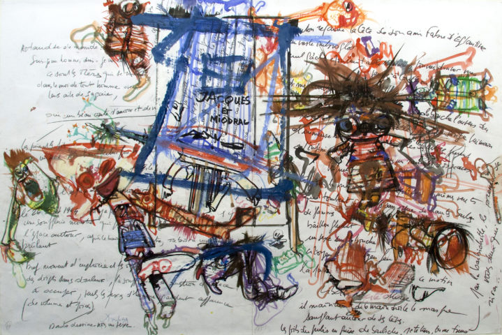 9_Dado, Sans titre, 1999, encres sur papier, 64 x 99 cm