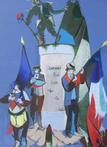 9_Jean Hélion-1976_Diptyque-partie-1-Suite-pour-le-11-Novembre-1976-acrylique-sur-toile-275-x-225-cm