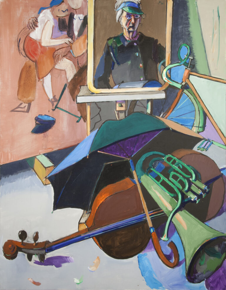 Tableau de Jean Hélion représentant le peintre à l'atelier